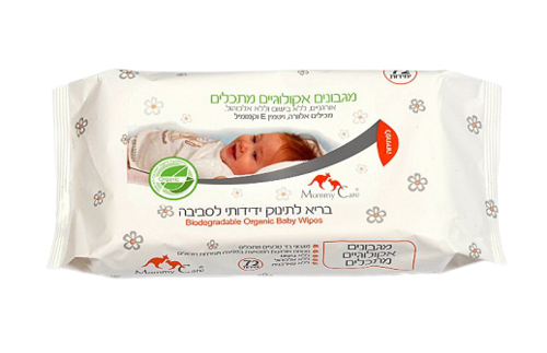 מגבונים אקולוגיים מתכלים - 72 יח' מאמי קר | Mommy Care