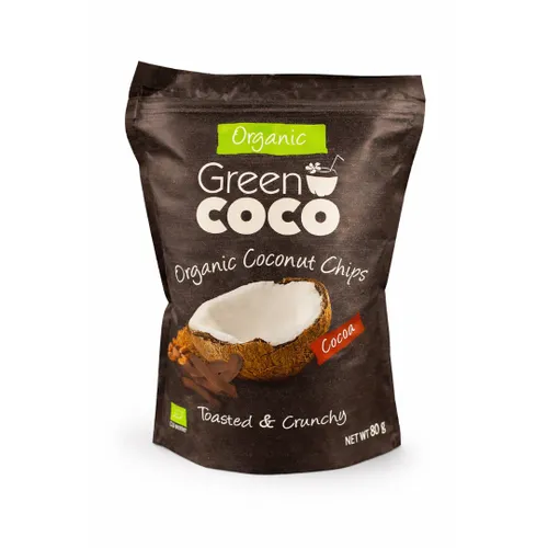 Green COCO חטיפי קוקוס וקקאו קראנצ'י אורגני