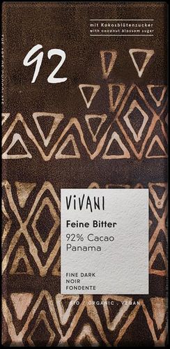 Dark Chocolate with 92 % Cocoa (80 g)