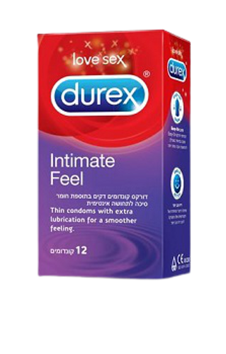 Intimate Feel - קונדומים דקים בתוספת חומר סיכה - 12 יח' דורקס | Durex