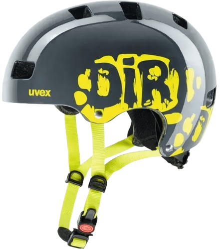 קסדה לאופניים UVEX KID 3 | צבע אפור צהוב
