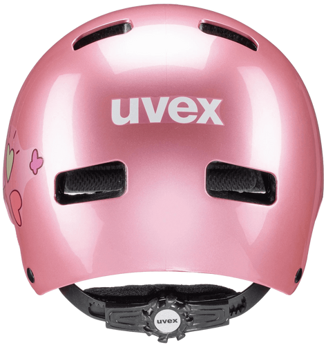 קסדה לאופניים UVEX KID 3 | צבע ורוד לבבות