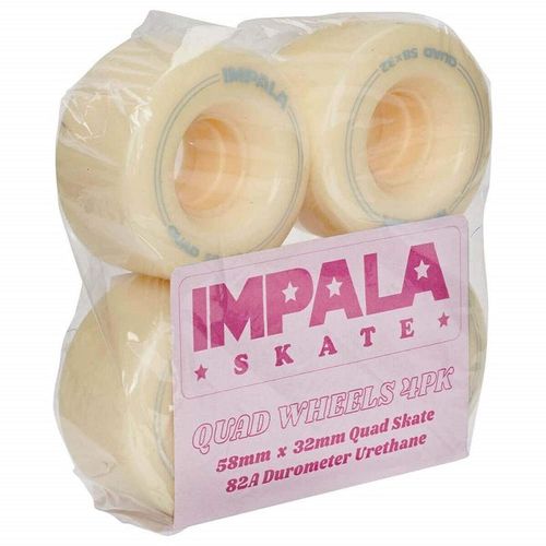 Impala Rollerskates Wheels Pastel Yellow 58mm 82A 4pack