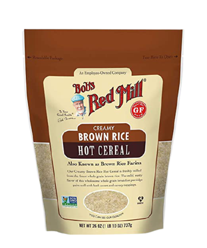 דייסת אורז חום מוקרם CREAMY BROWN RICE HOT CEREAL | מכיל 737 גרם | BOB'S RED
