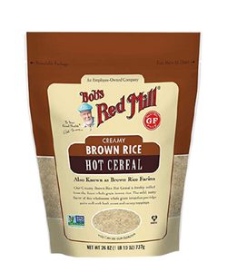 דייסת אורז חום מוקרם CREAMY BROWN RICE HOT CEREAL | מכיל 737 גרם | BOB