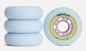 גלגלים סט של 4 Impala Inline Wheel Sky Blue/Yellow