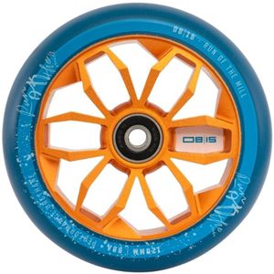 גלגל ליבת מתכת לקורקינט פעלולים Run Of The Mill 120mm Alloy Core Wheel Blue/Gold