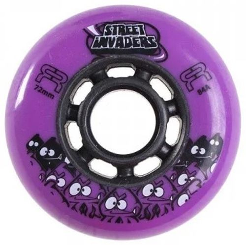 Seba Street Invaders set of 4 Wheels-72-Purple