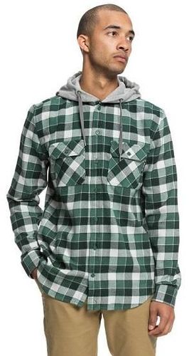 DC Runnels Long Sleeve Hooded Flannel Shirt 1-L
