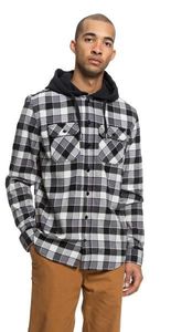 DC Runnels Long Sleeve Hooded Flannel Shirt 2-XS