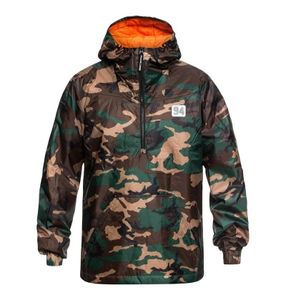 DC Bolam Camo Water Resistant Half Zip Anorak-XL