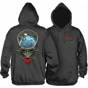Powell Peralta Pro Mighty Pool Hooded Sweatshirt Charcoal-L