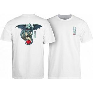 Powell Peralta T-shirt Dragon Skull White-M