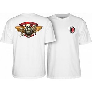 Powell Peralta 40th Anniversary Winged Ripper T-shirt White-S