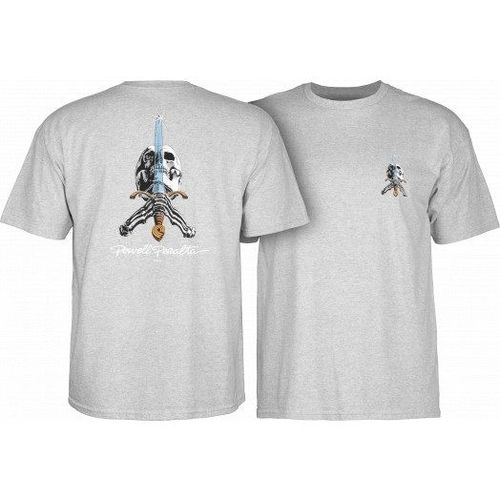 Powell Peralta Skull & Sword T-shirt - Gray-L