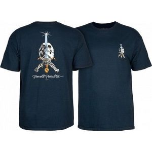 Powell Peralta Skull & Sword T-shirt - Navy-S