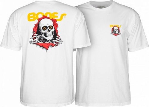 Powell Peralta Youth Ripper T-shirt - White-YXL