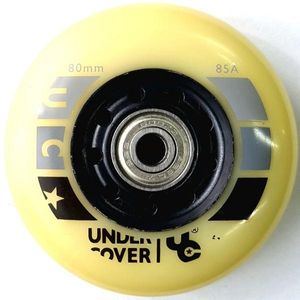 גלגל כולל מיסבים UNDERCOVER WHEEL 80MM 85A