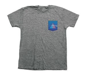 חולצה Habitat X Pink Floyd Indigo Dark Side of The Moon Pocket Charcoal Heather-S
