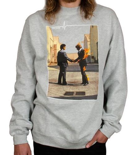 Habitat X Pink Floyd Wish You Were Here Athletic Heather Crew Sweatshirt-S