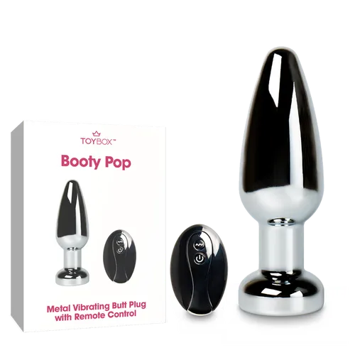 פלאג מתכת רוטט עם שלט Booty Pop