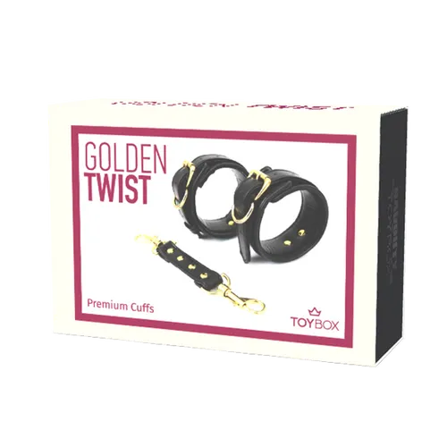 אזיקי ידיים פרימיום אדום יין  Golden Twist
