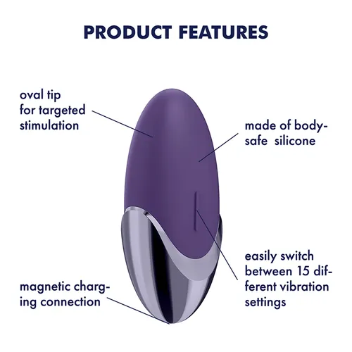 רטט חיצוני עוצמתי PURPLE PLEASURE סטיספייר