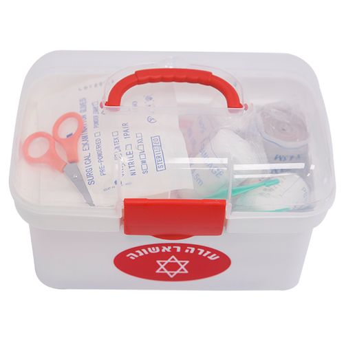 עזרה ראשונה קופסת פלסטיק גדולה