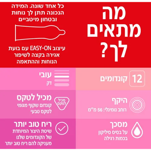 דורקס THIN FEEL  קונדומים דקים להגברת התחושה