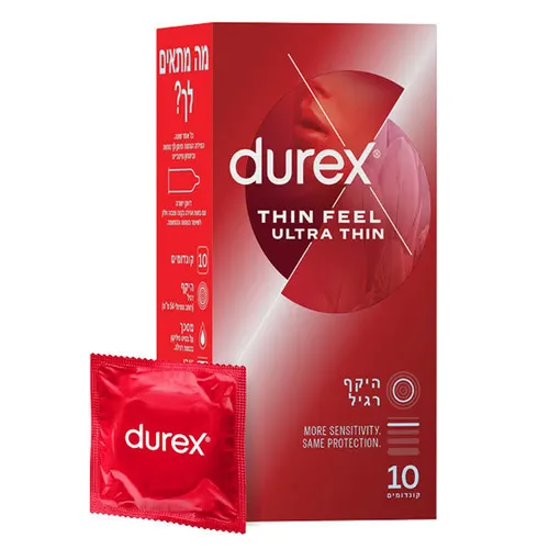 דורקס  THIN FEEL ULTRA THIN קונדומים דקים במיוחד לתחושה מוגברת