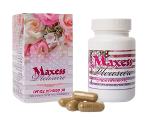 Maxess Pleasure | מקסס פלג'ר | מכיל 30 כמוסות | להגברת החשק המיני במיוחד לנשים | לחיזוק ולשיפור האורגזמה וההנאה המינית י.ג.נ | You Get Nature