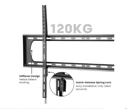 מתקן תלייה Heavy-Duty צמוד קיר למסכים עד 120 אינץ EAZO PRO1100F