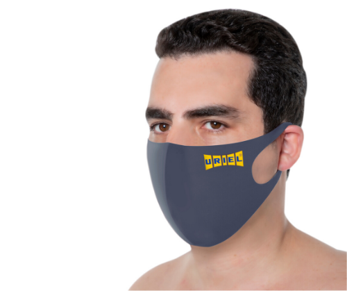 מסכת נשימה לפנים מנדפת זיעה מבד לייקרה רב שימושית 