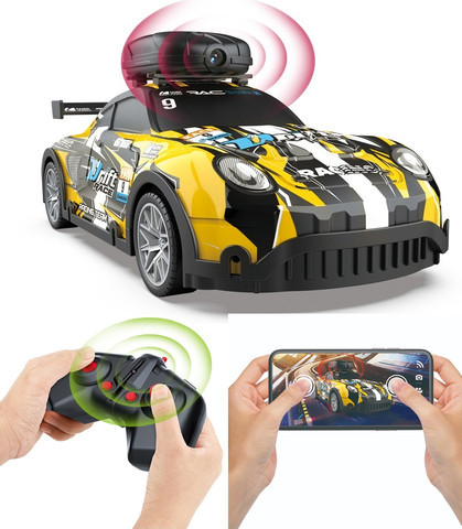 מכונית מרוץ על שלט Speedcam PRO + מצלמה ושידור לסמארטפון
