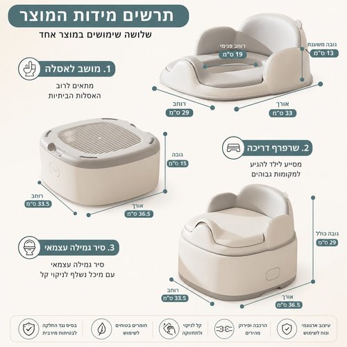 סיר גמילה עם שרפרף