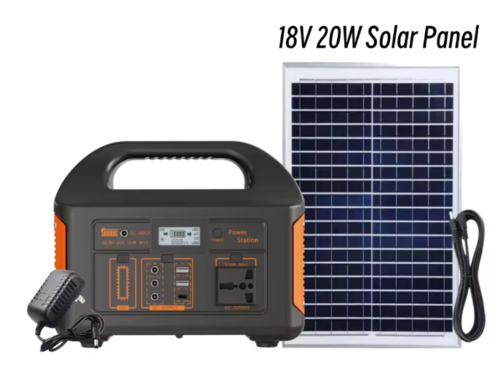 תחנת כח ניידת 500W דגם EL-7500 + פאנל סולארי 20W מבית אלקטרו חנן