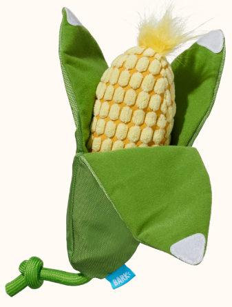 משחק לכלב בובת בארק קלח תירס - BARK Dog Toy Corn On The Slob