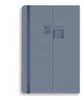 פרימיום כחול 26‎ 17X24 PU דורנת יומן גדול