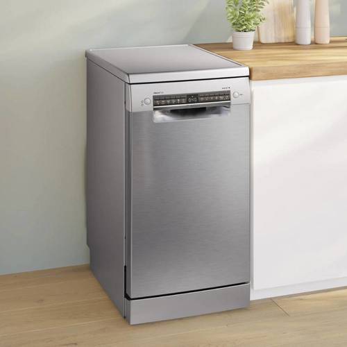 מדיח כלים צר 10 מע' Bosch SPS4EMI11E Serie 4 דמוי נירו' | פולין