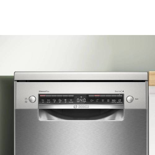 מדיח כלים צר 10 מע' Bosch SPS4EMI11E Serie 4 דמוי נירו' | פולין