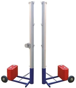 זוג עמודי כדורעף ניידים מאלומניום