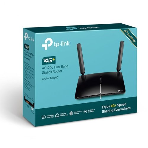 ראוטר אלחוטי TP-Link Dual Band Wi-Fi AC1200 Cat-6/4G+ Gigabit Router Archer MR600