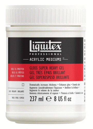 ג'ל מדיום מבריק עבה במיוחד לצבעי אקריליק Professional Gloss  SUPER Heavy Gel ( נפח 237 מ