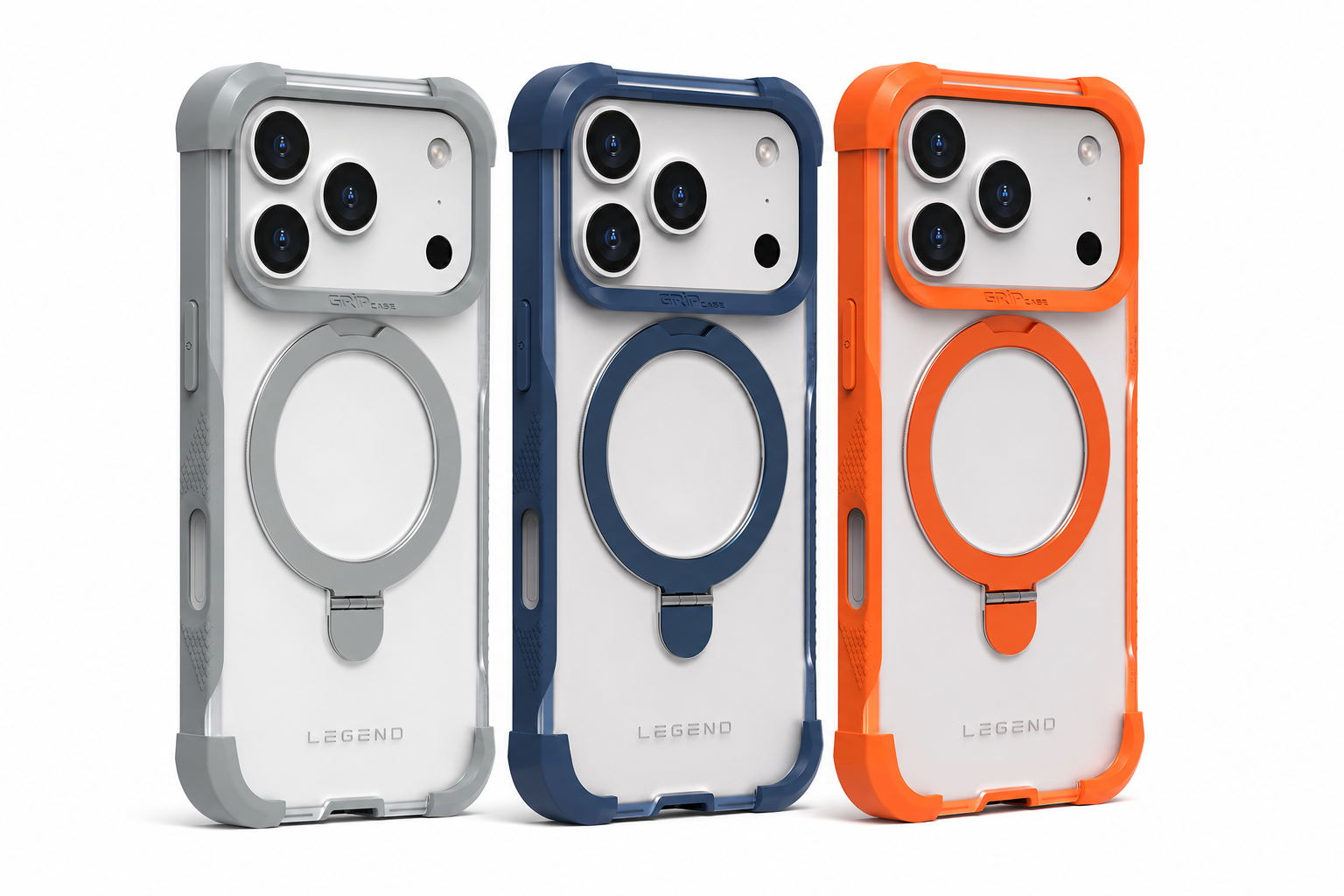 כיסוי שקוף מגנטי Grip Legend Pro ל-iPhone 17 Pro Max עם MagSafe