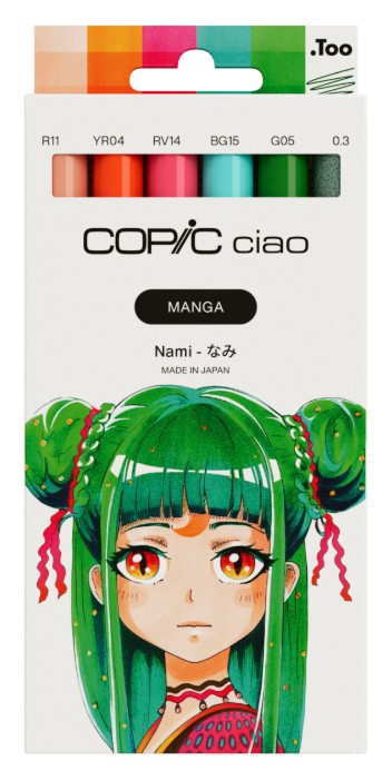 סט 5 טושים + ליינר קופיק בגווני מנגה NAMI
