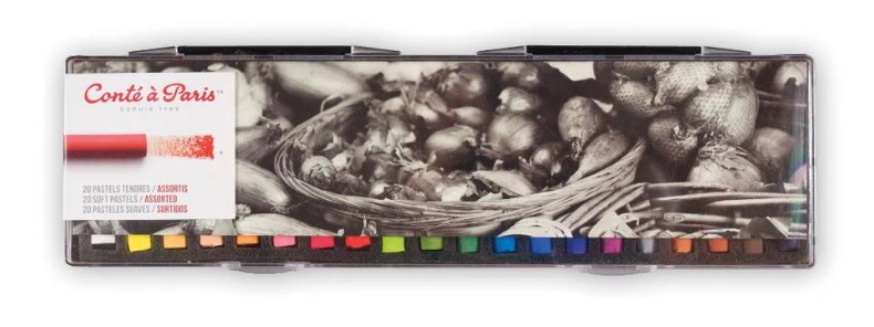 סט פסטל רך מקצועי, 20 יח, עגול SOFT PASTELS