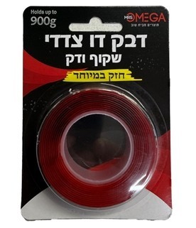 דבק דו צדדי שקוף ודק חזק במיוחד
