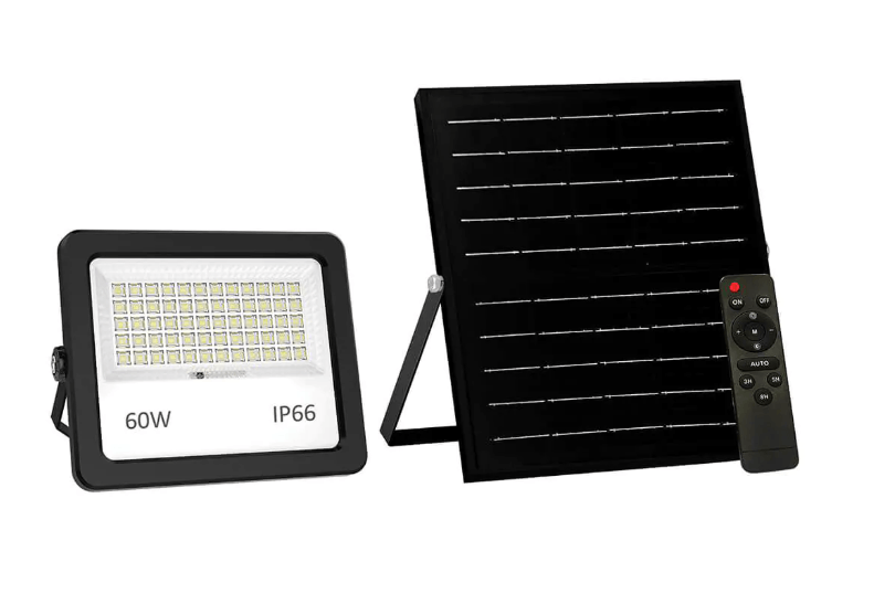 תאורת הצפה סולארית IP66 60W SOLA צבע שחור