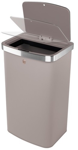 פח אשפה מעוצב חיישן אוטומטי Berlinger Haus Taupe BH9794 60L קרם מוקה