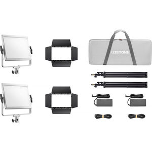 סט 2 פנלי לד מקצועי Godox Litemons LP600R RGB LED Light Panel